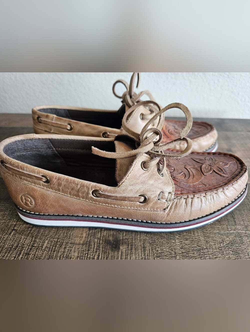 Roper Ladies Leather Moccasin Shoe